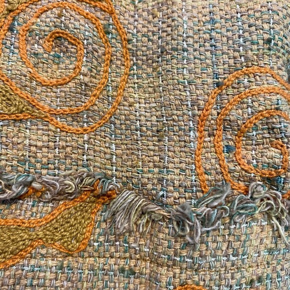 Pamela Brown Women's Textured Floral Jacket Blazer Collared‎ Two Button Preppy - Picture 6 of 15